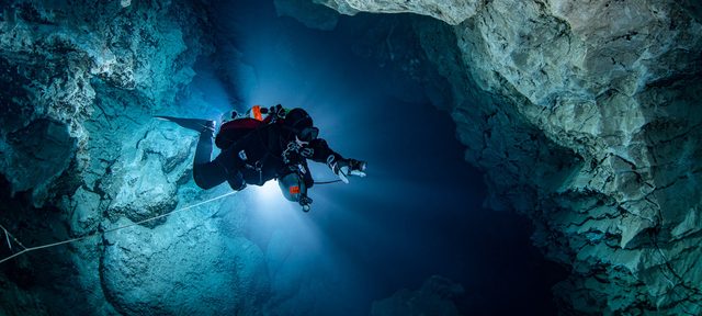 Technical Cave or Technical Mine Diver